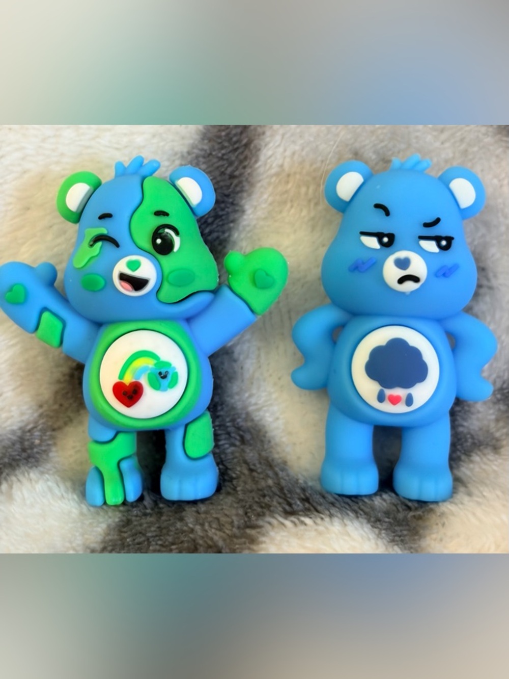 Care Bears “Lil Besties” (2024) 2” Mini Silicone Blind Bag Figures (2 Piece Lot)